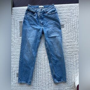 Abercrombie & Fitch High Rise Curve Love The Dad Jeans 4S 27